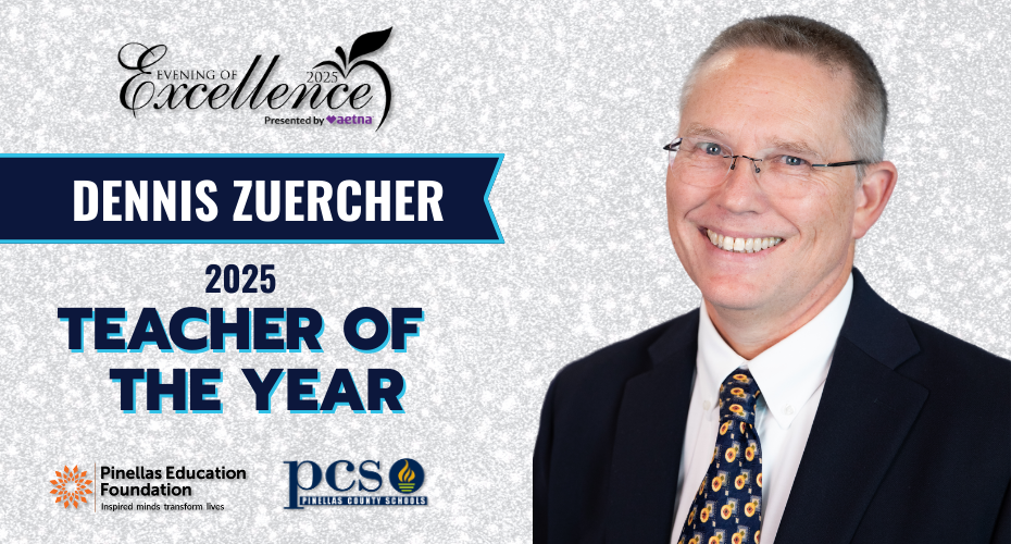 Gibbs High School teacher Dennis Zuercher is Pinellas County Schools Teacher of the Year